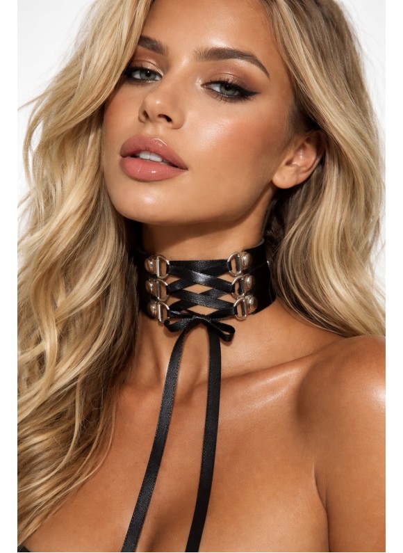 CHOKER DIN PIELE C24